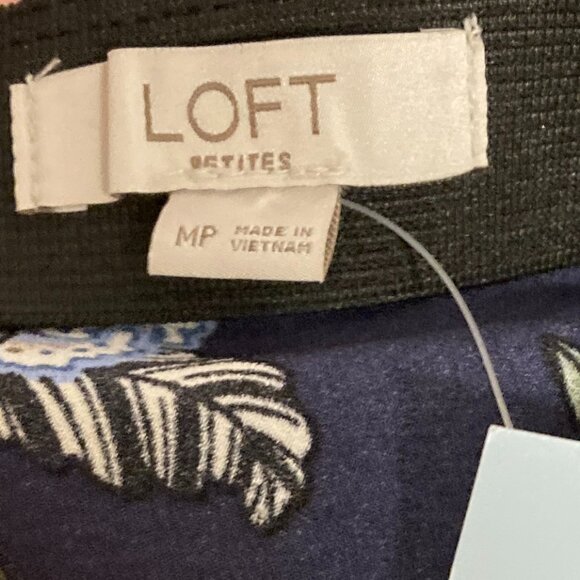 Loft Petite Floral Bias Midi Skirt Size MP NWT - Picture 6 of 8